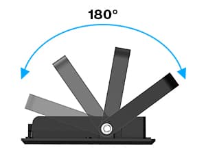 Olafus 2 Pack 100W LED Flood Light Outdoor, 9000lm LED Work Light with Plug, IP66 Waterproof Exterior Security Lights, 6500K Daylight White Outside Floodlights for Playground Yard Stadium Lawn
