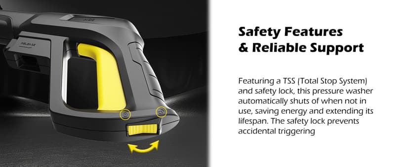 Electric Pressure Washer 4800 PSI 3.0 GPM High Power Washer with 4 Nozzles, 35FT Power Cord, Cleaning Machine with Foam Cannon for Cars Fences Driveways Patios Home Cleaning