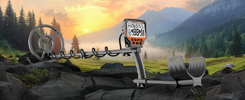 OMMO Metal Detector for Adults & Kids, 10" IP68 Waterproof Gold Detector with 6 Modes, Adjustable Stem & Headphones - 1800mAh USB C Rechargeable for Beach, Parks & Underwater Treasure Hunting