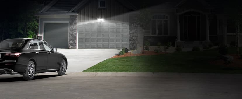 LUTEC 72W 7500LM LED Security Lights Motion Sensor Light Outdoor, 5000K Daylight, IP65 Waterproof, Dusk to Dawn, 3-Head Motion Detected Flood Light for Garage, Yard, Porch(Black)