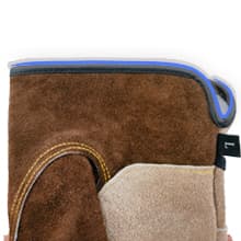 Leather Work Gloves for Men or Women. Large Glove for Gardening, Tig/Mig Welding, Construction, Chainsaw, Farm, Ranch, etc. Cowhide, Cotton Lined, Utility, Firm Grip, Durable. Coffee-grey L