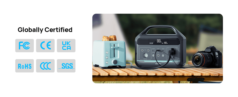 300W (Surge 600W) Solar Generator Portable Power Station LiFePO4 Battery, 204.8Wh(64000mAh) Portable Charger with Foldable 30W Solar Panel, AC&DC Outlets, for Camping Home Use RV Outdoor Adventure