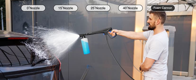 4800PSImax 3.2GPM Pressure Washer Powered - Electric Power Washer for Cars Washing with 25FT Pressure Hose, Blue