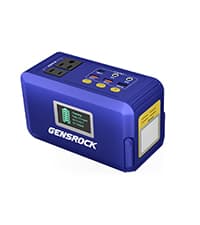 GENSROCK Portable Power Station, 110V/300W Pure Sine Wave Solar Generator, 222Wh Backup Lithium Battery With AC Outlet/QC 3.0/Type-C/LED Light for CPAP Family Emergency Outdoor Camping RV Travel.
