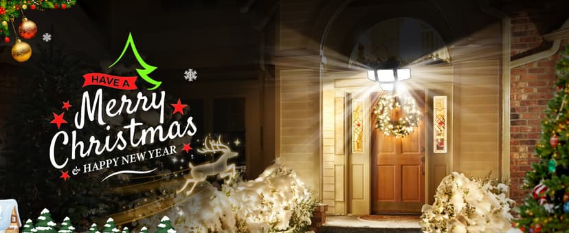 Solar Outdoor Lights - 3000LM 188 LED Motion Sensor Outdoor Lights, 4 Heads Security Light,IP65 Waterproof, Easy Install,270°Wide Angle Flood Wall Light with 3 Modes for Backyard Yard (2 Pack)