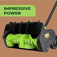 Earthwise SN70016 Electric Corded 12Amp Snow Shovel, 16" Width, 430lbs/Minute