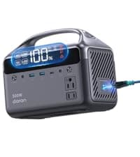 Portable Power Station 600W with Solar Panel 80W, 288Wh LiFePO4 Battery Backup w/2 AC Outlets, 1.7H Fast Charging Solar Generator for Camping, RV Travel, Home Emergencies