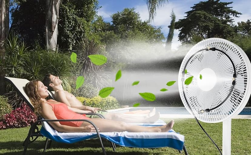 Bonviee Misters for Outside Patio, 75FT (23M) Patio Misting System, Outdoor Misters for Patio Cooling, 28 Brass Mist Nozzles, 3/4" Adapter, DIY Water Misters for Cooling Outdoor Garden Greenhouse