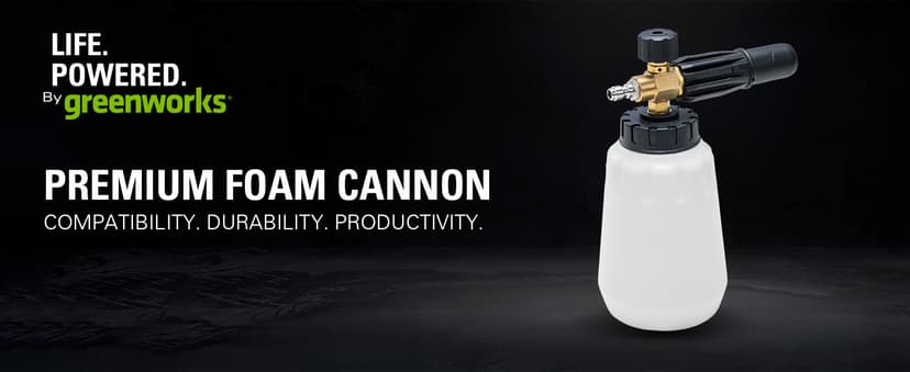 Greenworks 3000 PSI Pressure Washer (2.0 GPM Max) with Foam Cannon – Easily Remove Dirt and Grime on Siding, Fences, Patios,