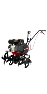 SPLENDOR Gas Powered Tiller 4 Cycle Engine 212CC Working Width Adjustable 13in-22in-33.5in