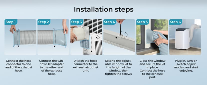 EUHOMY Portable Air Conditioners 12,000 Btu, 4 in 1 Portable Cooling AC with Heat, Dehumidifier, Fan Modes, Quiet Stand-up AC with 46dB Low Noise & Sleep Mode for Bedrooms, room up to 550 Sq.Ft