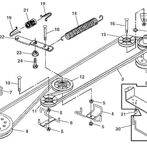 Ground Drive Belt 754-04101 Compatible with Troybilt Walk Behind Lawn Mower Model 12A-446A711