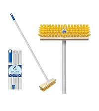 Lola Products “Classic” Toilet Brush, Durable Fiber Stiff Bristles, Bathroom Toilet Bowl Cleaner, Compact Size, Non-Scratch, Long-Lasting - 1 Pack