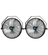 Tornado - 18 Inch High Velocity Industrial Wall Fan with TEAO Enclosure Motor - 4000 CFM - 3 Speed - 6.5 FT Cord - Industrial, Commercial, Residential Use - UL Safety Listed
