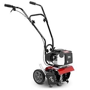 Toro 58601 Cultivator, 43cc 2-Cycle Engine, Adjustable Tilling Width 6-10”, Overhand Handlebars, 8” Max Cultivating Depth, Lightweight