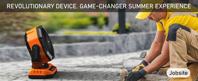 40000mAh Battery Operated Camping Fan, Rechargeable High Velocity Floor Fan, Auto Oscillation Remote Control Timer - Cordless Outdoor Fan for Car Travel RV Camp Garage Patio Hurricane Emergency