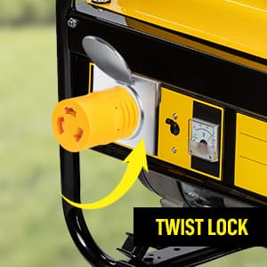 Kanayu Generator to Welder Adapter Compatible with Nema L14-30p to 6-50r 30 Amp 4 Prong Lock Male Plug to 3 Prong Female Receptacle Adapter Dryer Ev Charger Power Cord Connector 250v(Yellow)