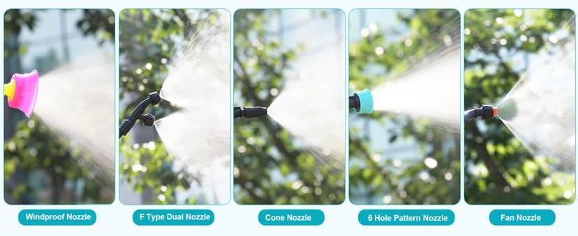 3.2 Gallon Battery Powered Backpack Sprayer, Upgraded Electric Back Pack Sprayer with 3 Spray Force, Battery Indicator, Rechargeable Handle, 41" Telescopic Wand, 5 Mist Nozzles, for Lawn and Garden