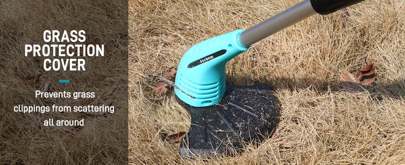 Cordless Lawn Trimmer Weed Wacker - HooSeen 12V Grass Trimmer Weed Cutter with 3 Types Blades, Hand Weeder, 2.0Ah Li-ion Battery Powered Weed Trimmer Grass Cutter for Garden and Yard