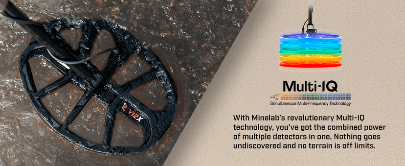 MINELAB X-Terra Elite Expedition, Waterproof, All Terrain Treasure Metal Detector, Multi-IQ Precision Targeting, Included V8X Coil, V12X Coil, ML85 Headphones, Charging Cable & PRO-FIND 40 Pinpointer