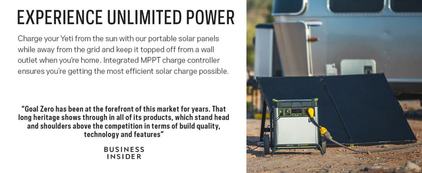 Goal Zero Yeti Portable Power Station - Yeti 6000X w/ 6,071 Watt Hours Battery Capacity, USB Ports, AC Inverter & 2 Ranger 300 Briefcase Solar Panels - Rechargeable Generator for Home, RVs, Work Sites