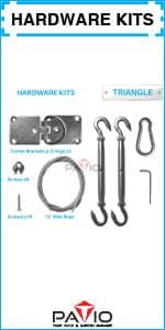 Patio Paradise 10' x 12' Pergola Canopy Replacement Cover Shade Cloth with Grommets Weighted Rods Outdoor Sun Shade Screen UV Block for Gazebo Backyard Deck Porch Balcony, Brown