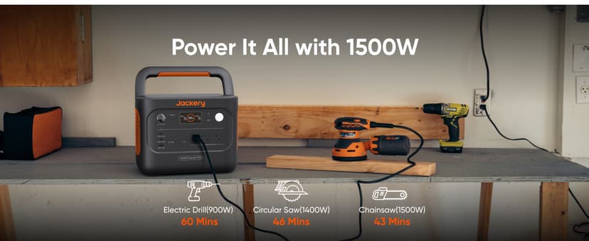 Jackery Solar Generator 1000 v2 with 200W Solar Panel(2024 New),1070Wh Portable Power Station LiFePO4 Battery,1500W AC/100W USB-C Output, 1Hr Fast Charge for Outdoor,Off-Grid Living,RV,Emergency