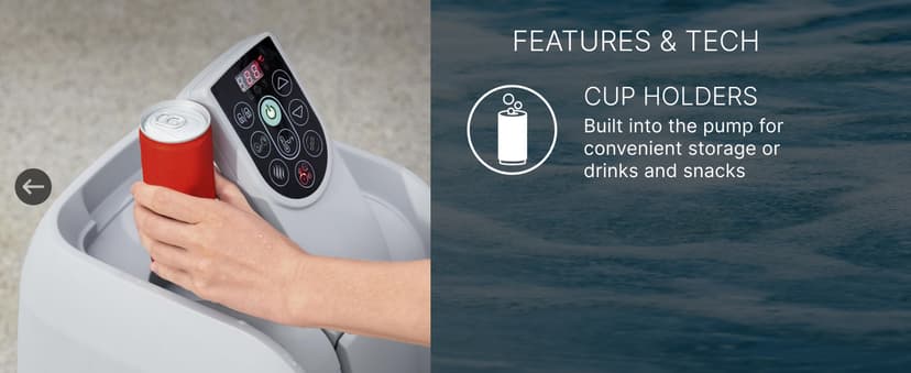 Coleman Ponderosa AirJet 2 to 4 Person Inflatable Hot Tub Round Portable Outdoor Spa w/ 120 AirJets & EnergySense Energy Saving Cover, Orange