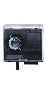 Intermatic P1121 Heavy Duty Outdoor Timer 15 Amp/1 HP for Pumps, Aerators, Heaters, Holiday Decorations and Landscape Lighting , Black