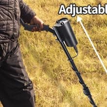 Metal Detector for Adults & Kids - Adjustable Stem, High Accuracy & 10" Waterproof Coil. Disc/All Metal Modes for Coin & Gold Detection by Beginners