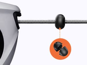 SUNPOW Retractable Garden Hose Reel 1/2 Inch x 33ft - Wall Mounted Hose Reel with 3/4 Inch Brass Fittings & 10-Pattern Nozzle - Auto Rewind System, Any Length Lock, 180° Swivel Bracket