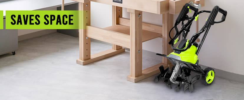 STEELITE 14-Inch Corded Electric Tiller, 10 Amp Powerful Garden Cultivator for Soil Preparation and Landscaping – Lightweight, Durable, and Easy to Use