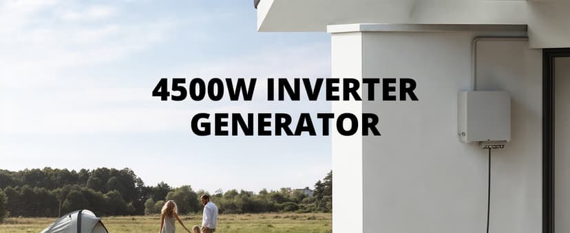 Portable Inverter Generator 4500W Gas Powered, CO-Sensor, Lightweight & Quiet for Home Use and Emergency Backup, Camping, EPA Compliant 2025 Version