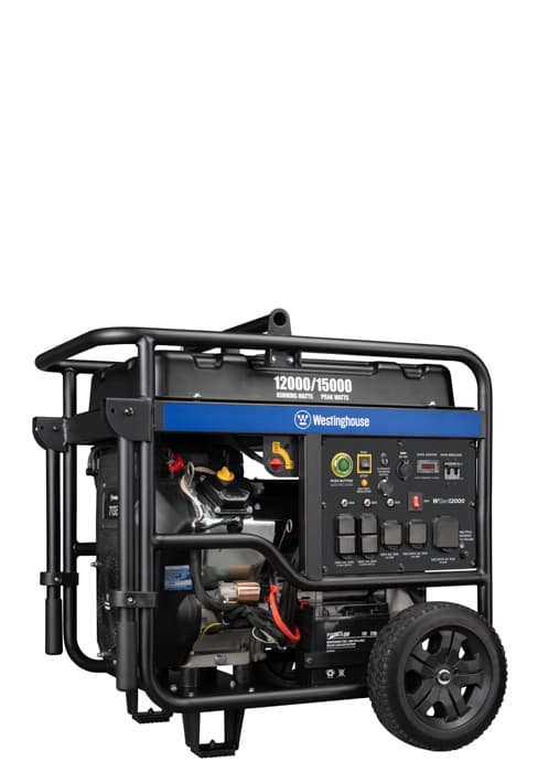 Westinghouse 12500 Peak Watt Home Backup Portable Generator, Remote Electric Start with Auto Choke, Transfer Switch Ready, Gas Powered, CO Sensor