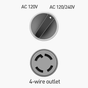 Cable Matters LED-Lit 4 Prong 30 Amp to 15 Amp Adapter for Generator (30 AMP to 110 Adapter Splitter) 30 Inches - NEMA L14-30P to 2X 5-20R