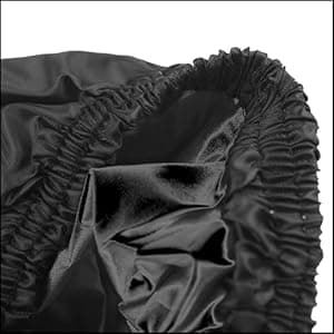 Riding Lawn Mower Cover, Heavy Duty Waterproof Polyester 600D Oxford Tractor Cover UV & Dust & Water Resistant, Universal Fit Decks up to 54" with Elastic Cord & Storage Bag (Black)