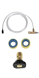 Tool Daily Pressure Washer Siphon Hose and Filter for Soap and Chemical Injector, 10 Feet Tubing, 2 Filters