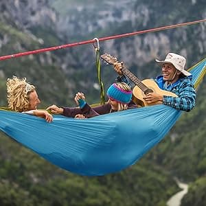 MalloMe XL Hammock Straps for Trees - Hammock Tree Straps Set 2000+ LBS Heavy Duty 40 Loops & 100% No Stretch Suspension System Kit - Camping Hammocks Accessories | 2 Carabiners | 12 Feet Black