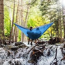 Hammock Straps and 2 Carabiners, 30+2 Loops, 1200lbs Breaking Strength (500lbs Rated) | 100% Non-Stretch, Lightweight, Portable Camping - Quick, Easy Setup | Heavy Duty + Tree Friendly